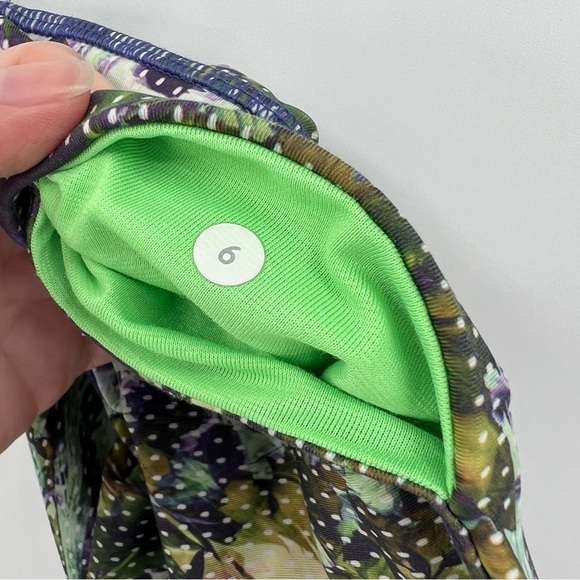 Lululemon Wunder Under *Full-On Luxtreme Floral Sport Iris Flower Multi 6 - Picture 7 of 9